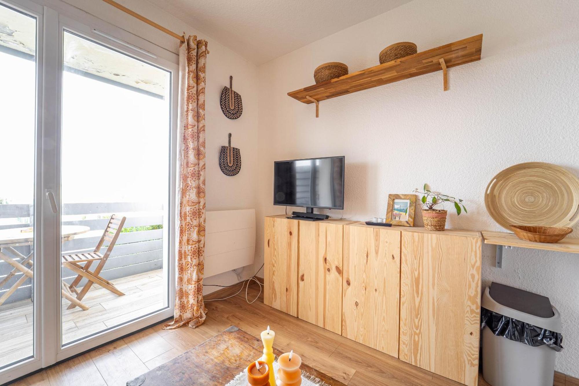 Appartement Au Pied Des Dunes Avec Vue 비스카로세 객실 사진
