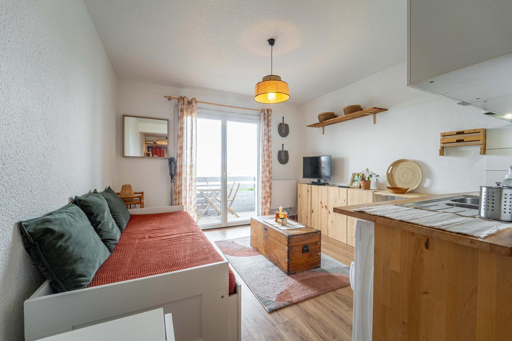 Appartement Au Pied Des Dunes Avec Vue 비스카로세 객실 사진